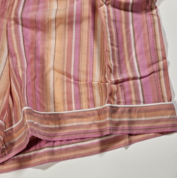 Stars Above Striped Pajamas Shirt & Short Set Multicolor Size Medium - Picture 12 of 14